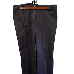 Olsen Mona Faux Ultra Suede Pants EUC